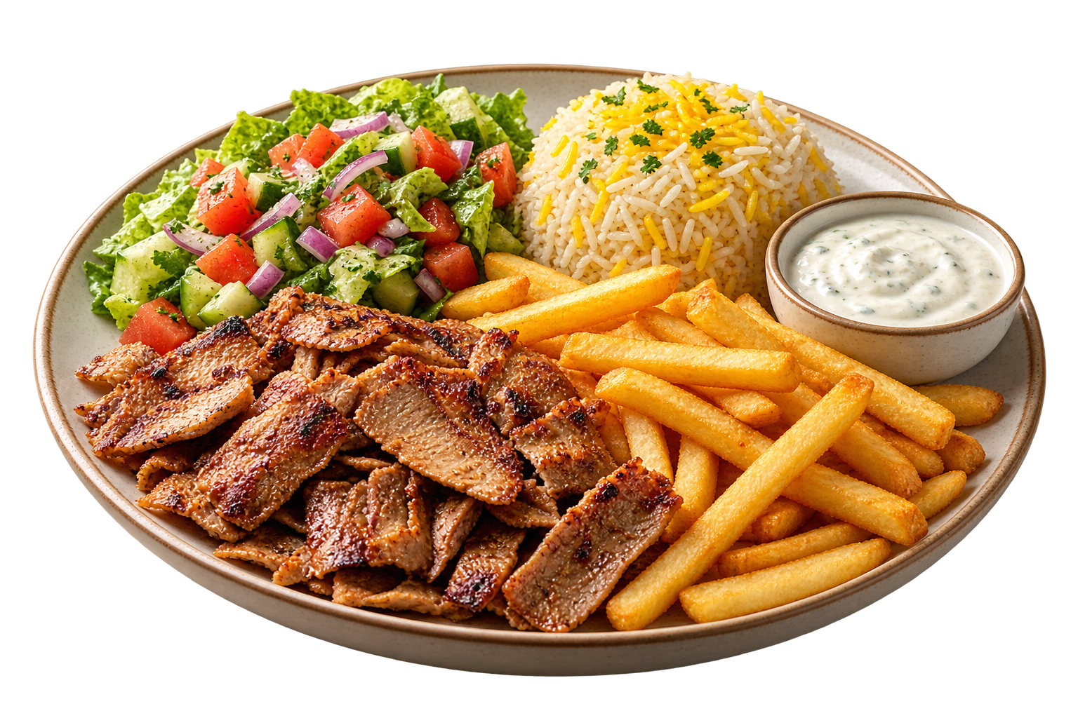 Home assiette kebab